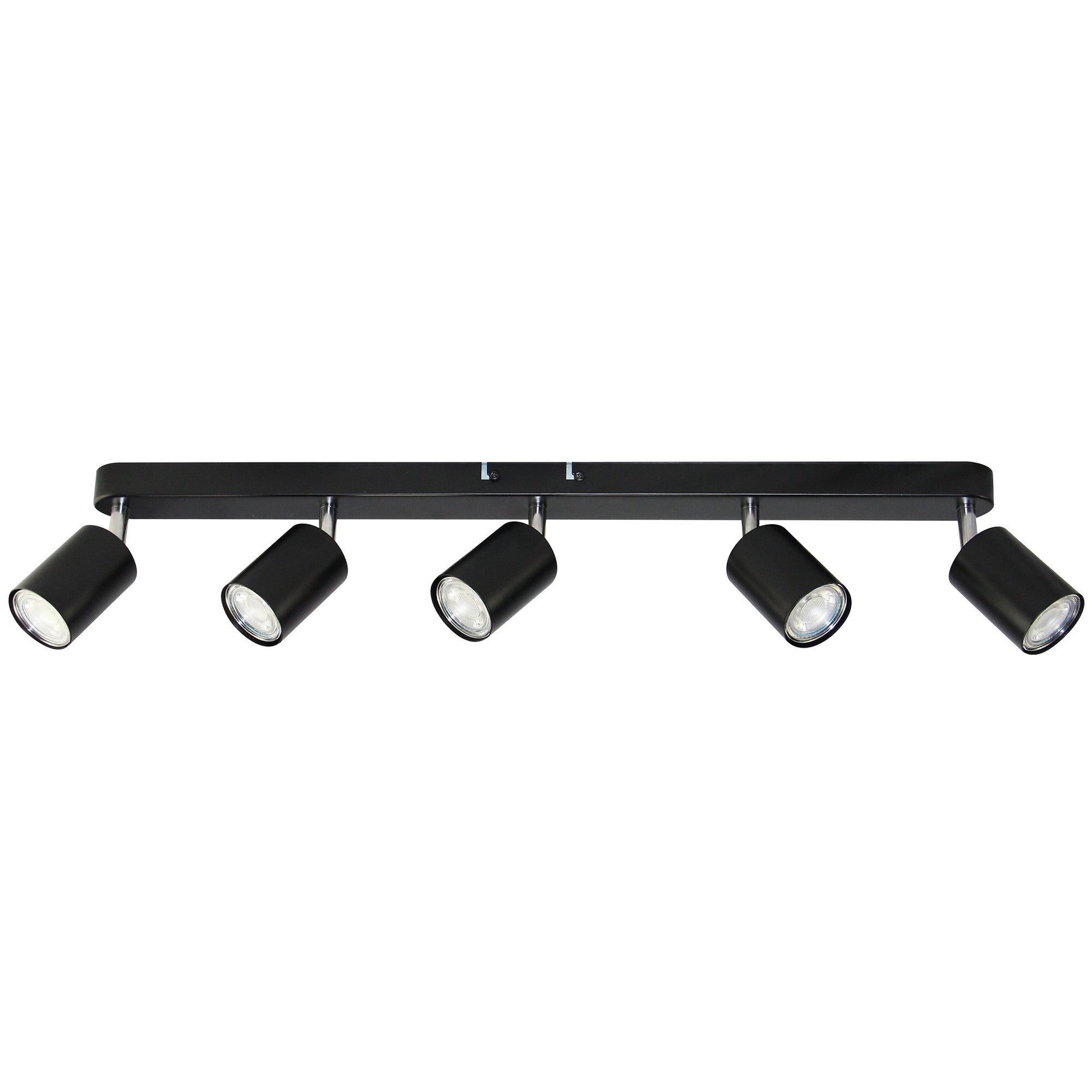 Lampa ścienno-sufitowa GAVIA 5xGU10 kolor czarny, listwa, obrotowa