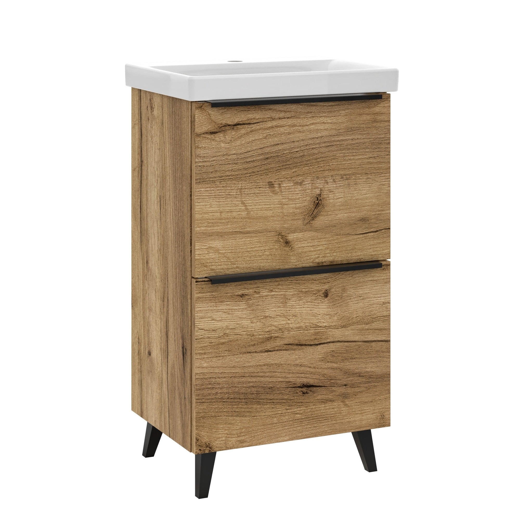 Szafka z umywalką Meble21 Manta 50 x 35 cm dąb 1