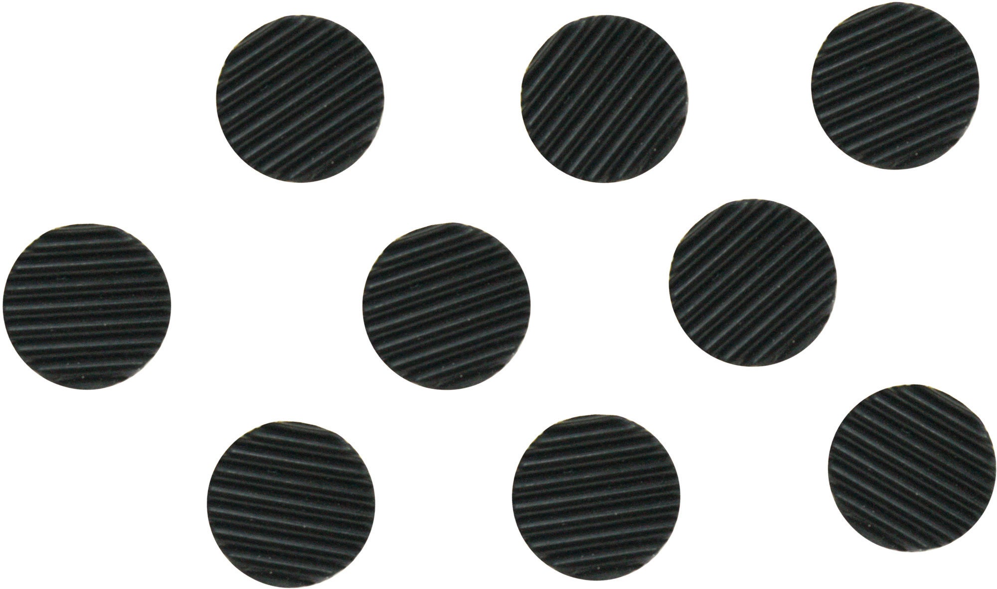 Podkładki antypoślizgowe samoprzylepne czarne fi 25 mm (9 szt.)