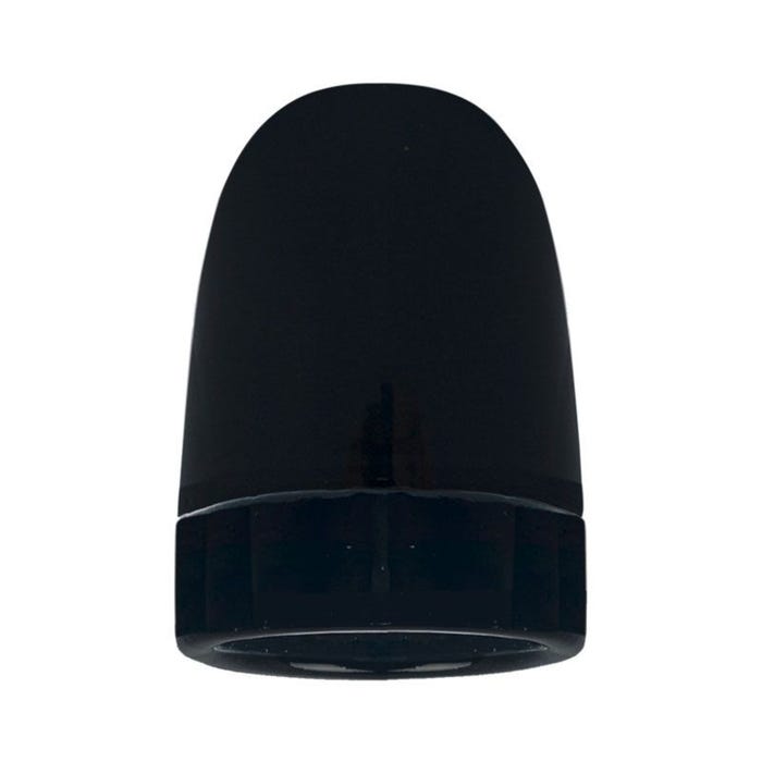 Oprawka E27 ceramiczna, czarna LH0302
