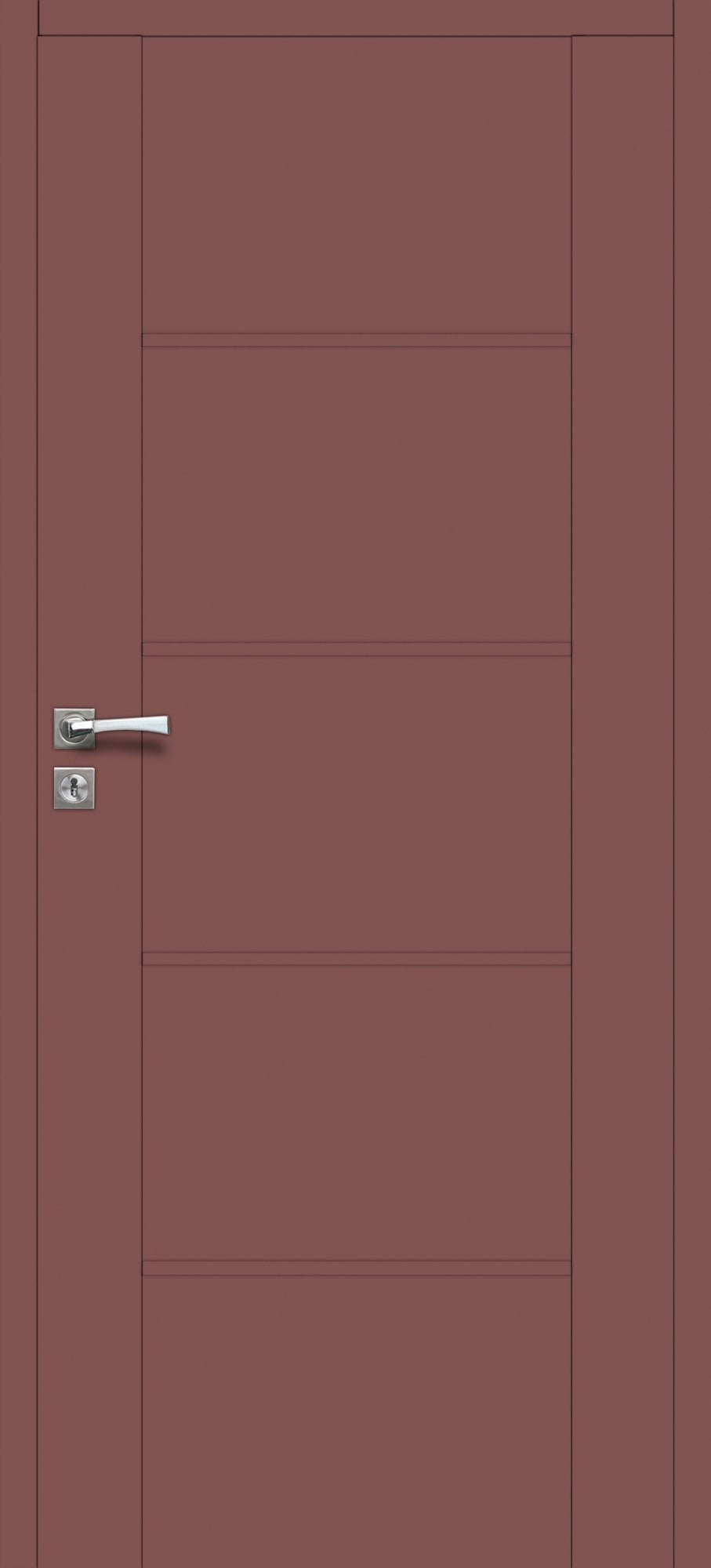 Skrzydło pełne Mobi 50 bezprzylgowe 70 prawe clay