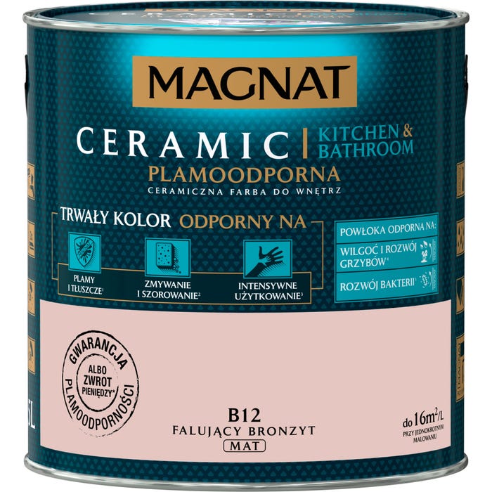 Farba Magnat Ceramic Kitchen&Bathroom falujący bronzyt 2,5l