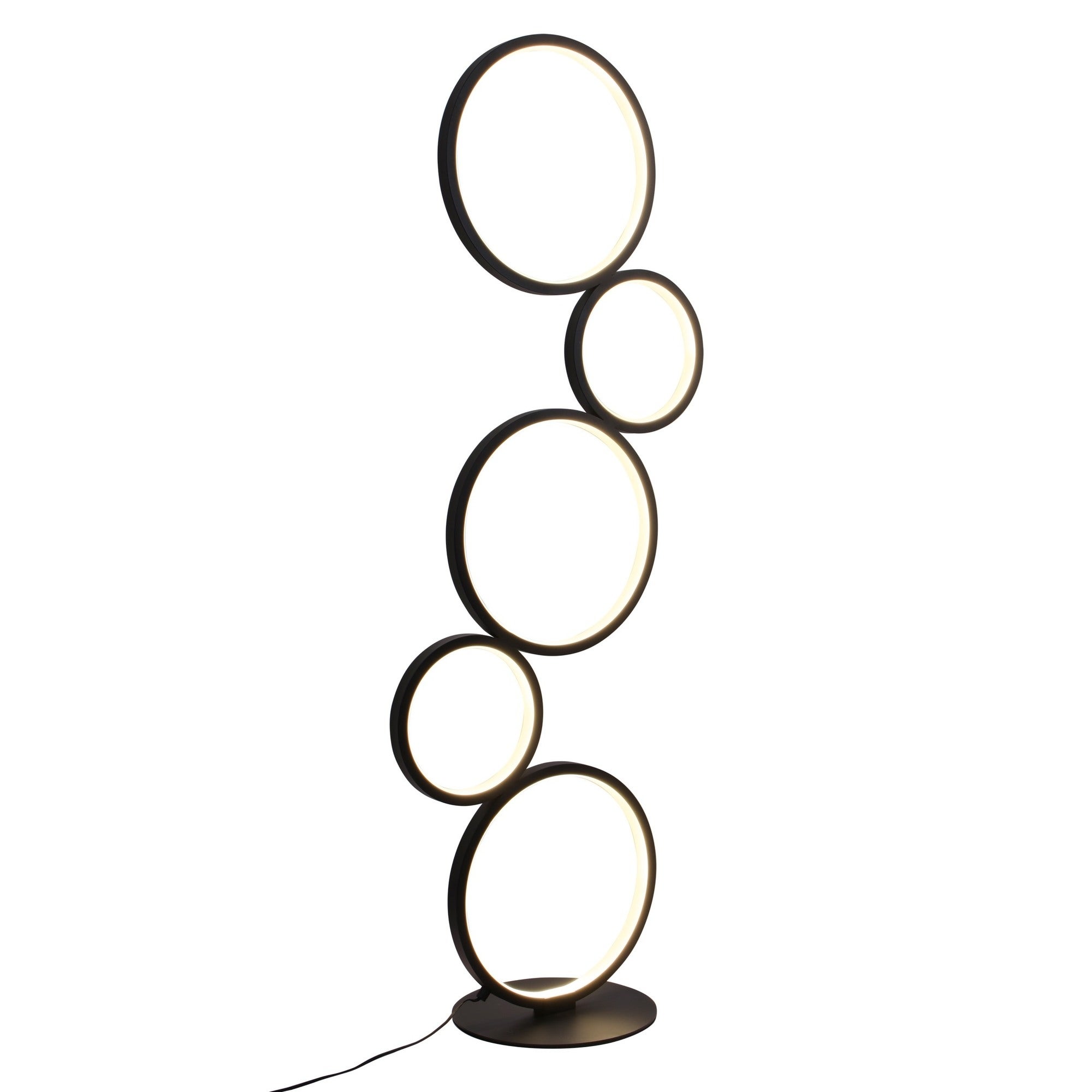 Lampa podłogowa LED Flamenco, czarna 1