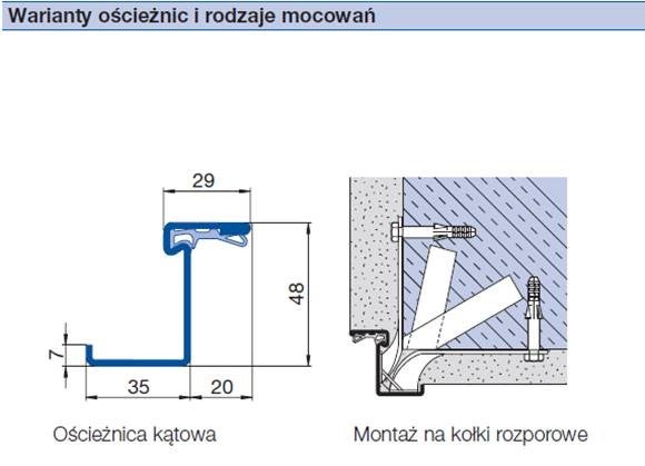 Drzwi przeciwpożarowe EI30 80 uniwersalne RAL 9002 3