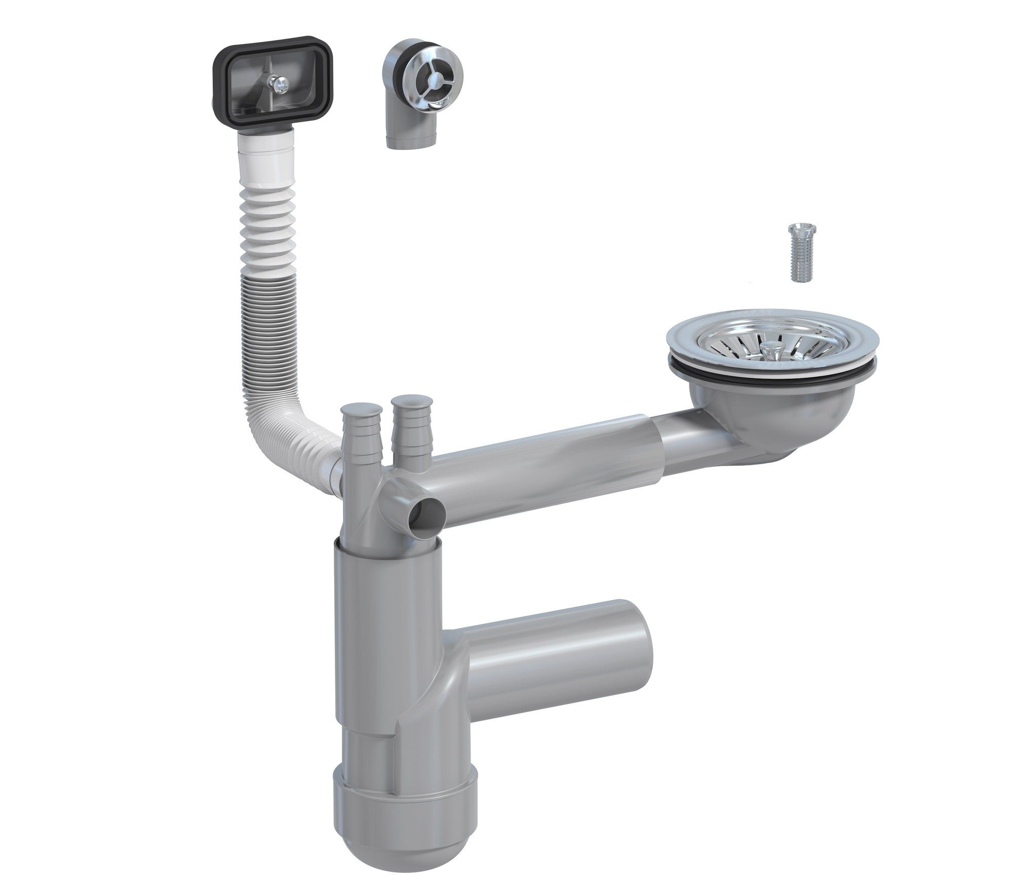 Syfon zlewozmywakowy Flexloc Pro 1-komorowy 90 mm 1