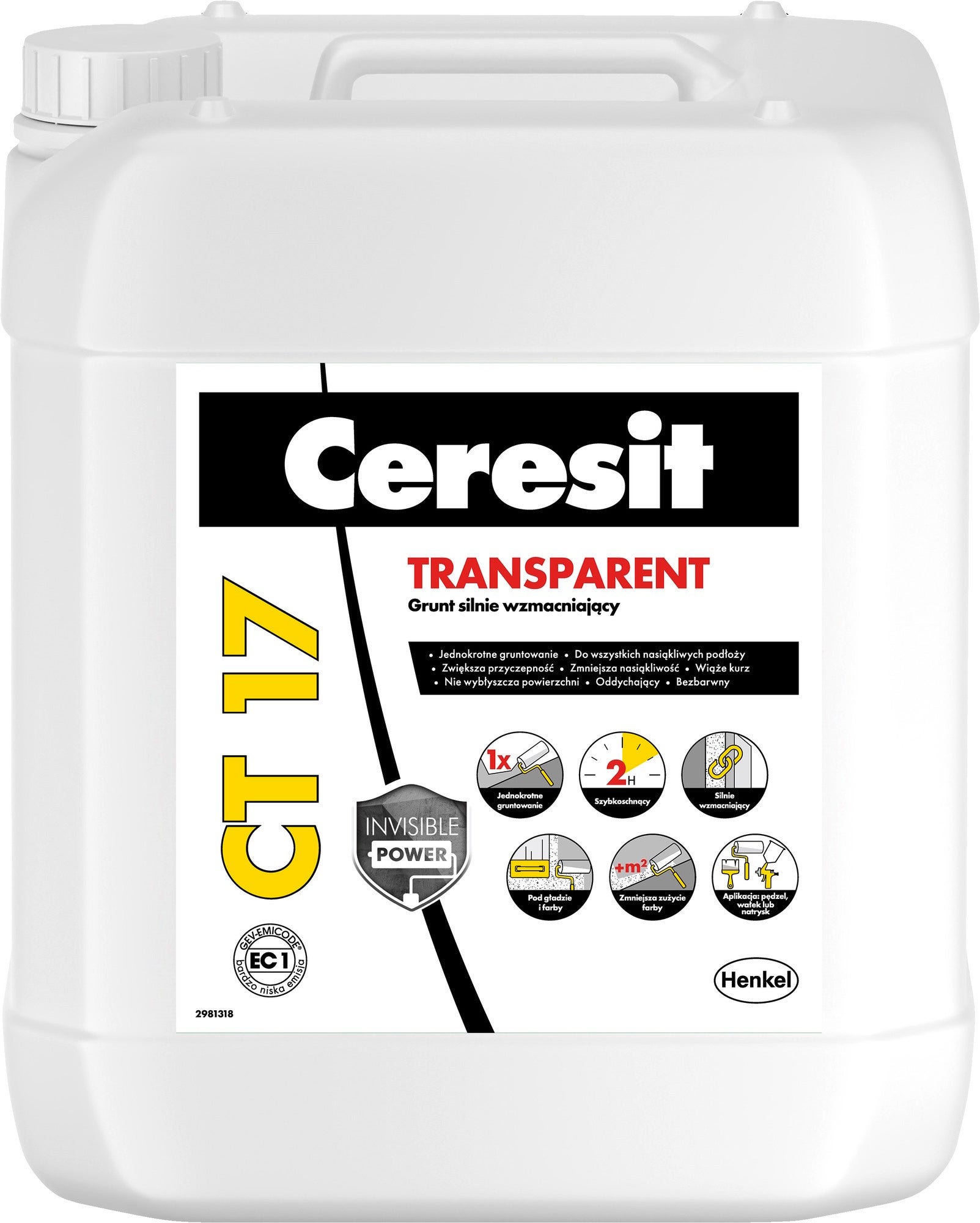 Grunt głęboko penetrujący Ceresit CT17 5l