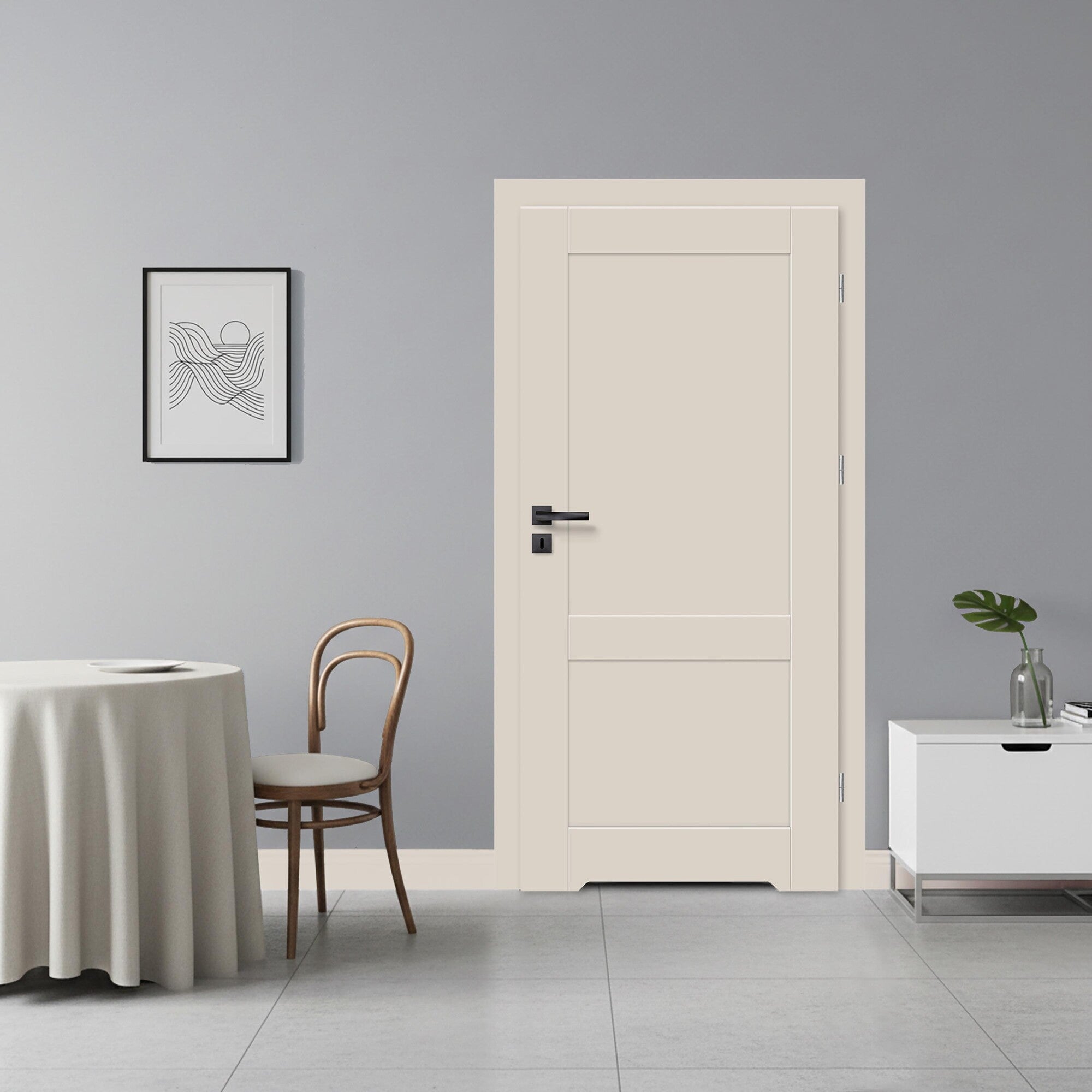 Skrzydło łazienkowe Giza 80 prawe, cashmere 1