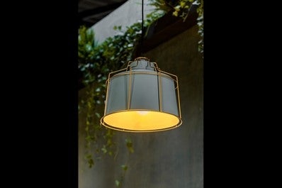 Oprawa sufitowa GOA 1x E27, szary, średnica 32cm, materiał metal 1