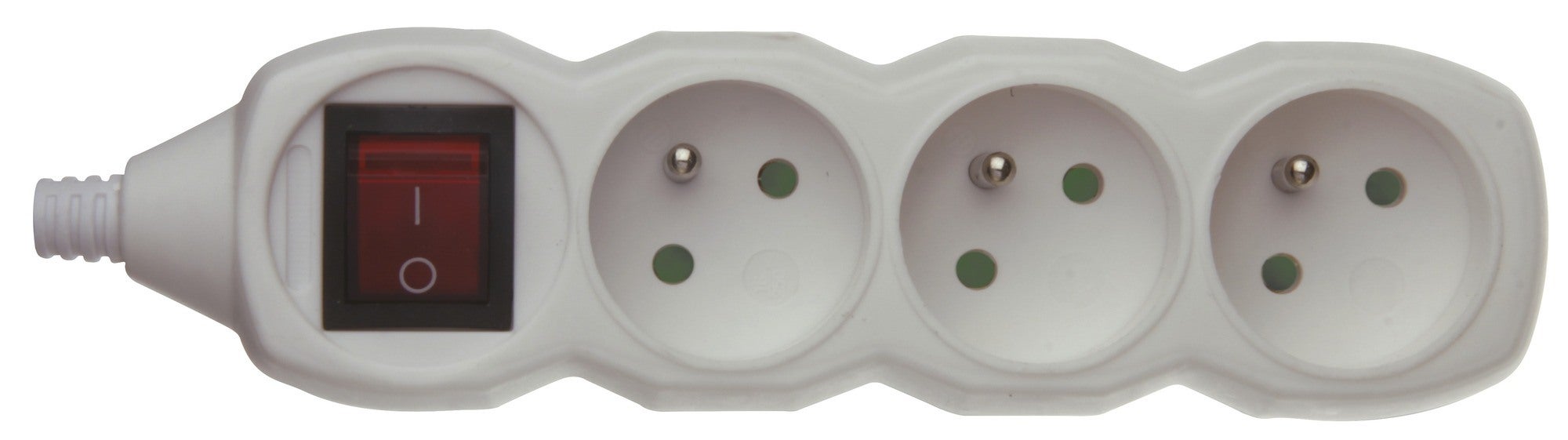 Listwa do przedłużacza 3 gniazda z uziemieniem i wyłącznikiem P1300