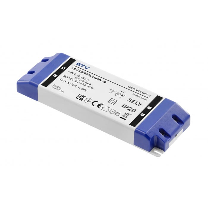 Zasilacz do taśm LED PRO+ 60W 12V IP20