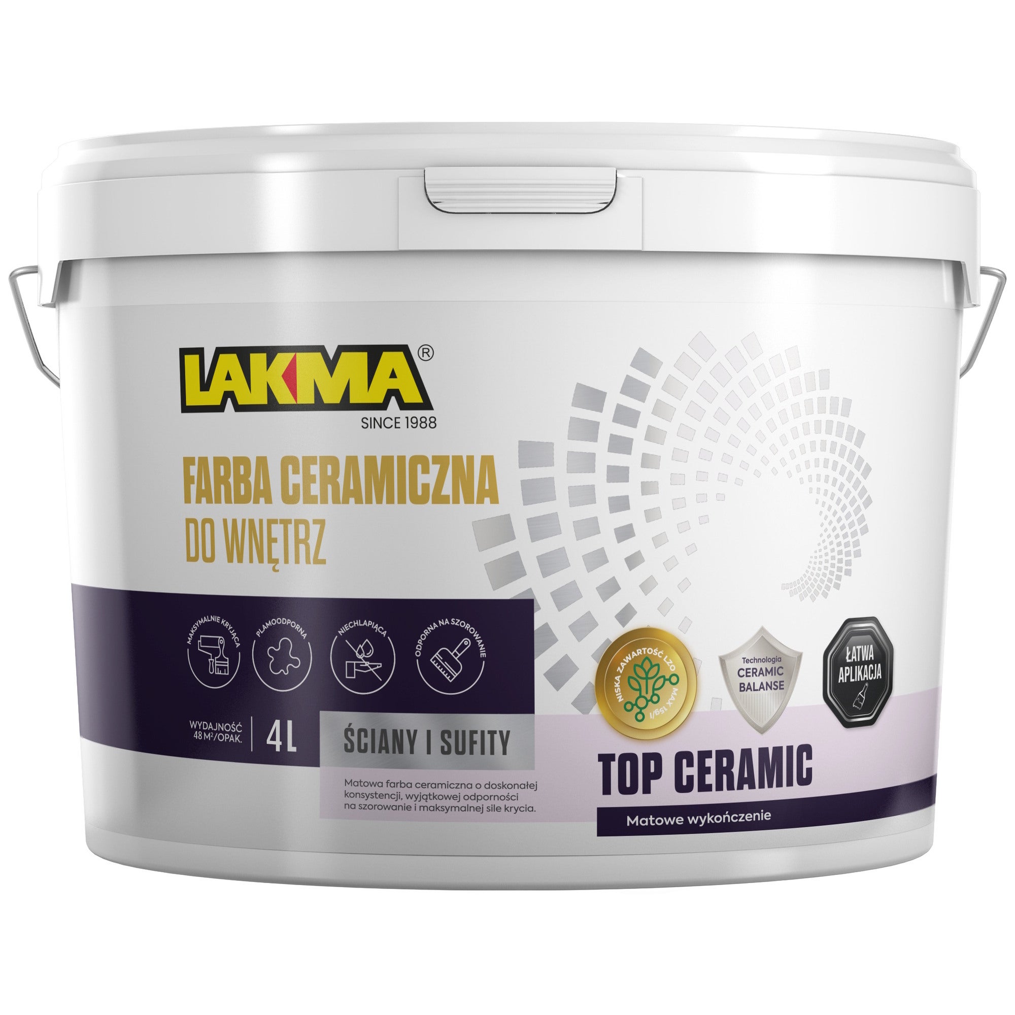 Lakma top ceramic biała baza TR3 4l