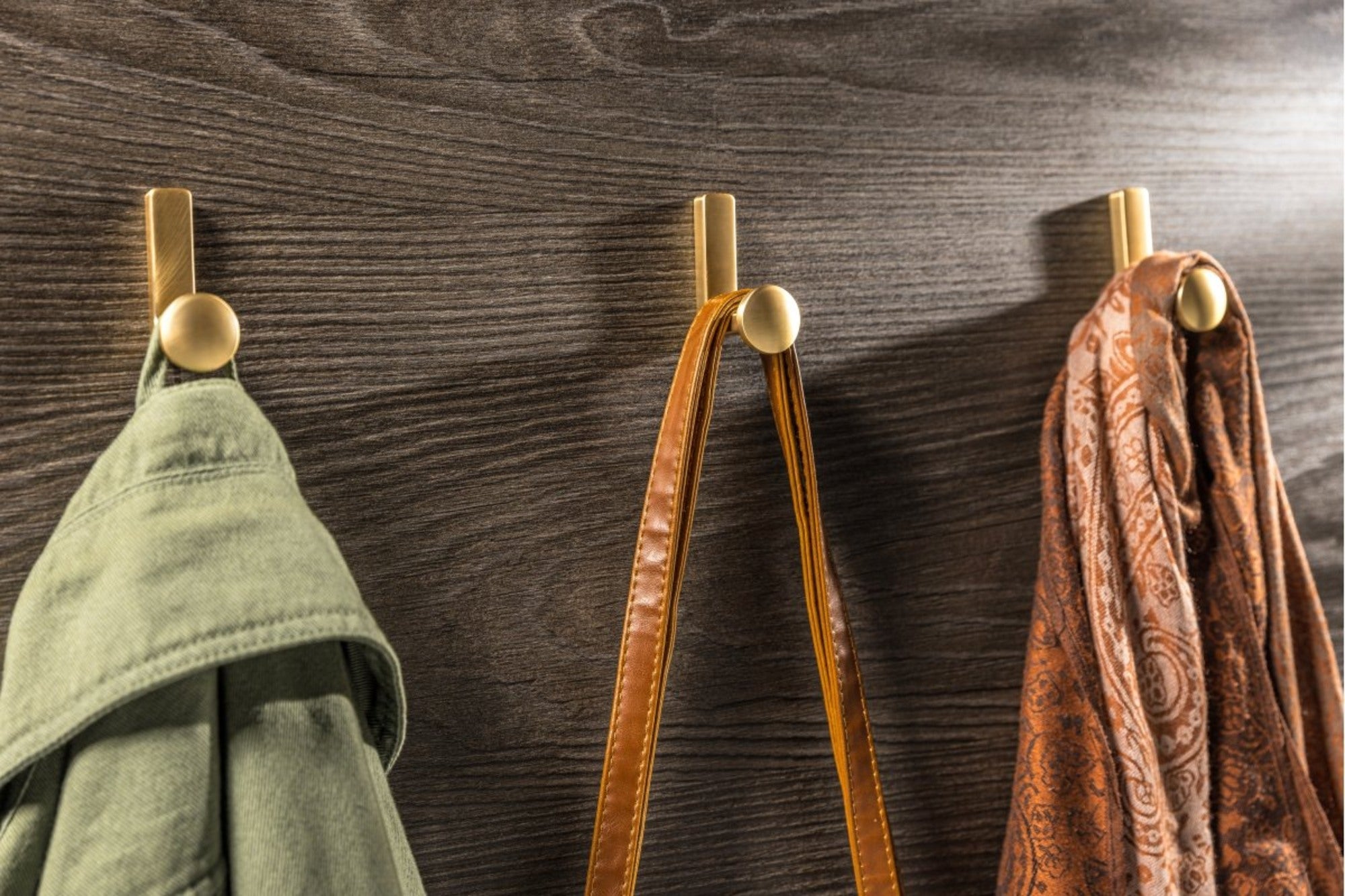 Wieszak pojedyńczy złoto szczotkowana 1