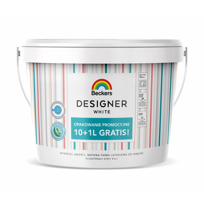 Farba Beckers Designer White biała 11l