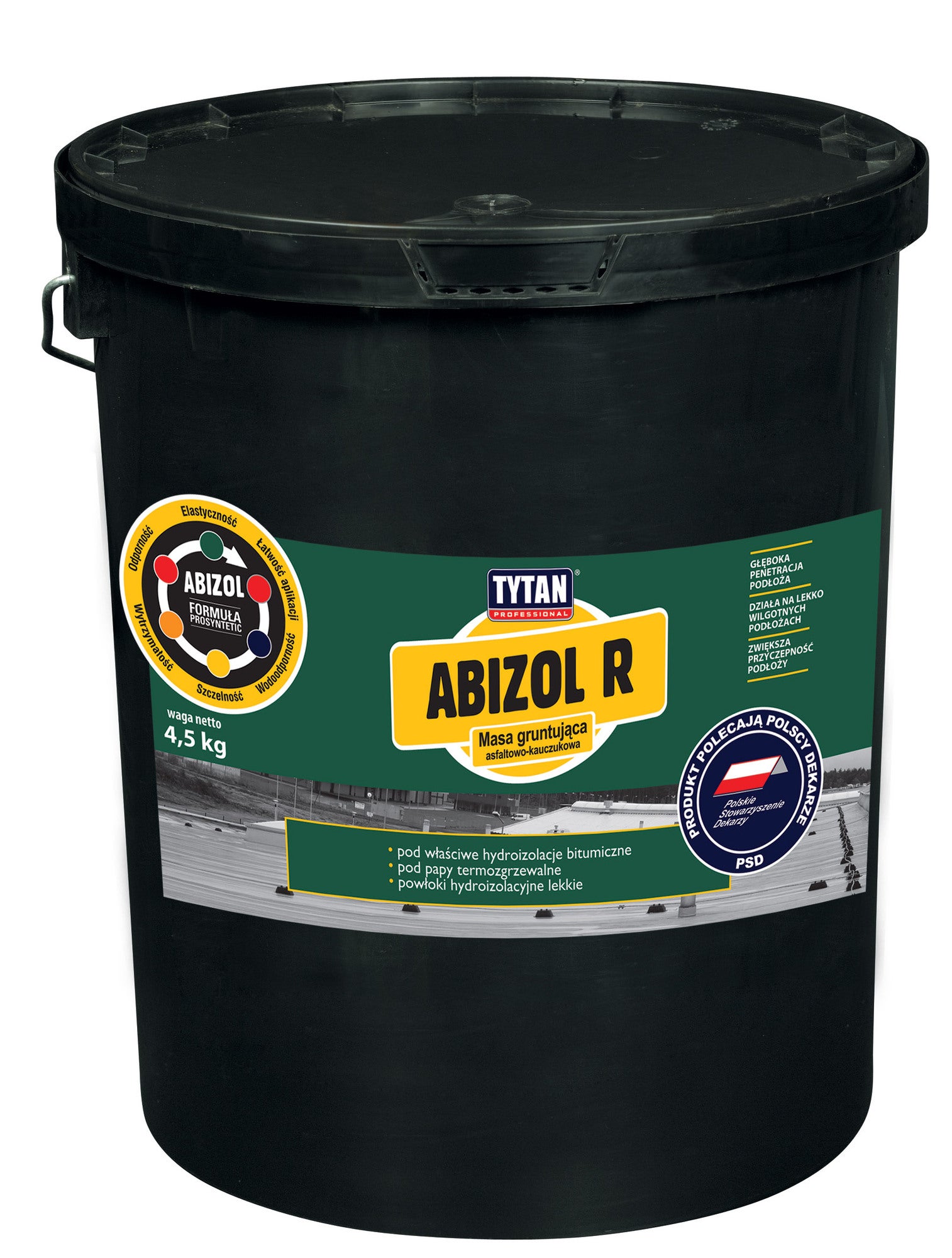 Masa gruntująca asfaltowo-kauczukowa Tytan Abizol R 4.5 kg 0