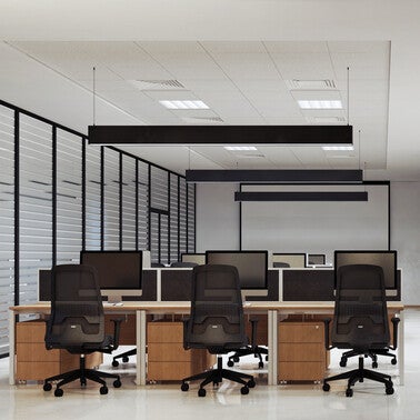 Oprawa RAGGIO 40W, 5000lm, 4000K, UGR<16, IP20, zasilanie przelotowe, czarna 1