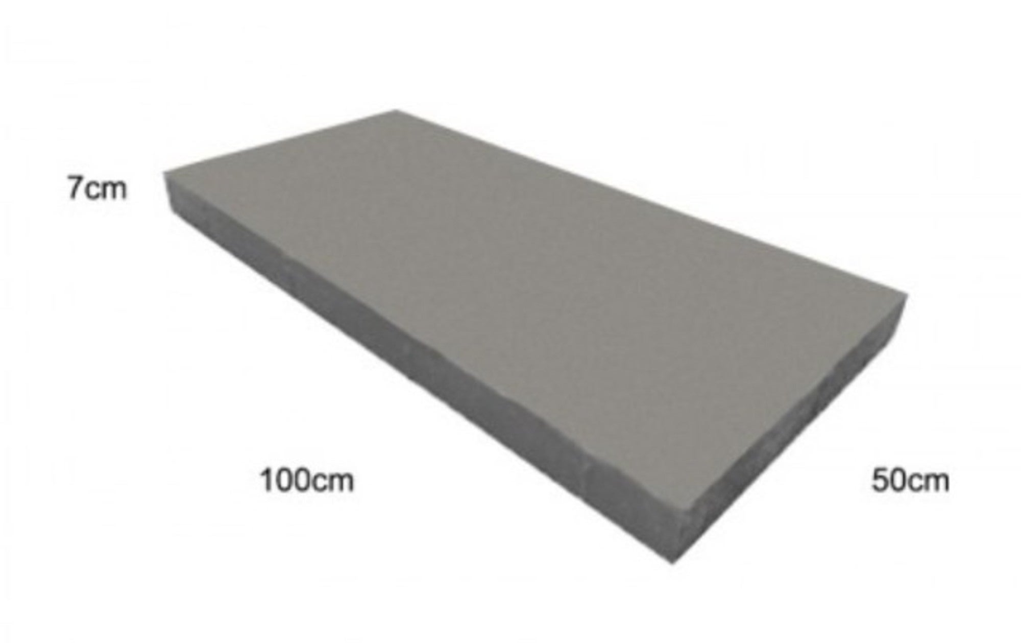 Płyta chodnikowa Mega szara, wym. 100x50x7 cm Pater