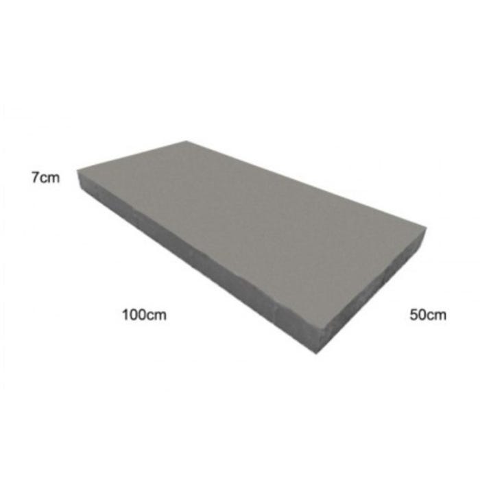 Płyta chodnikowa Mega szara, wym. 100x50x7 cm Pater