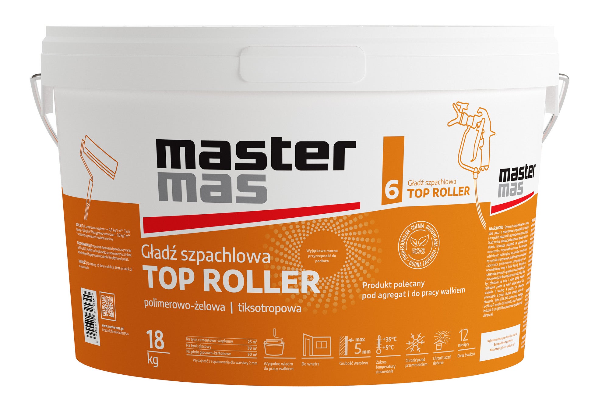 Gładź szpachlowa Top Roller 18 kg 0