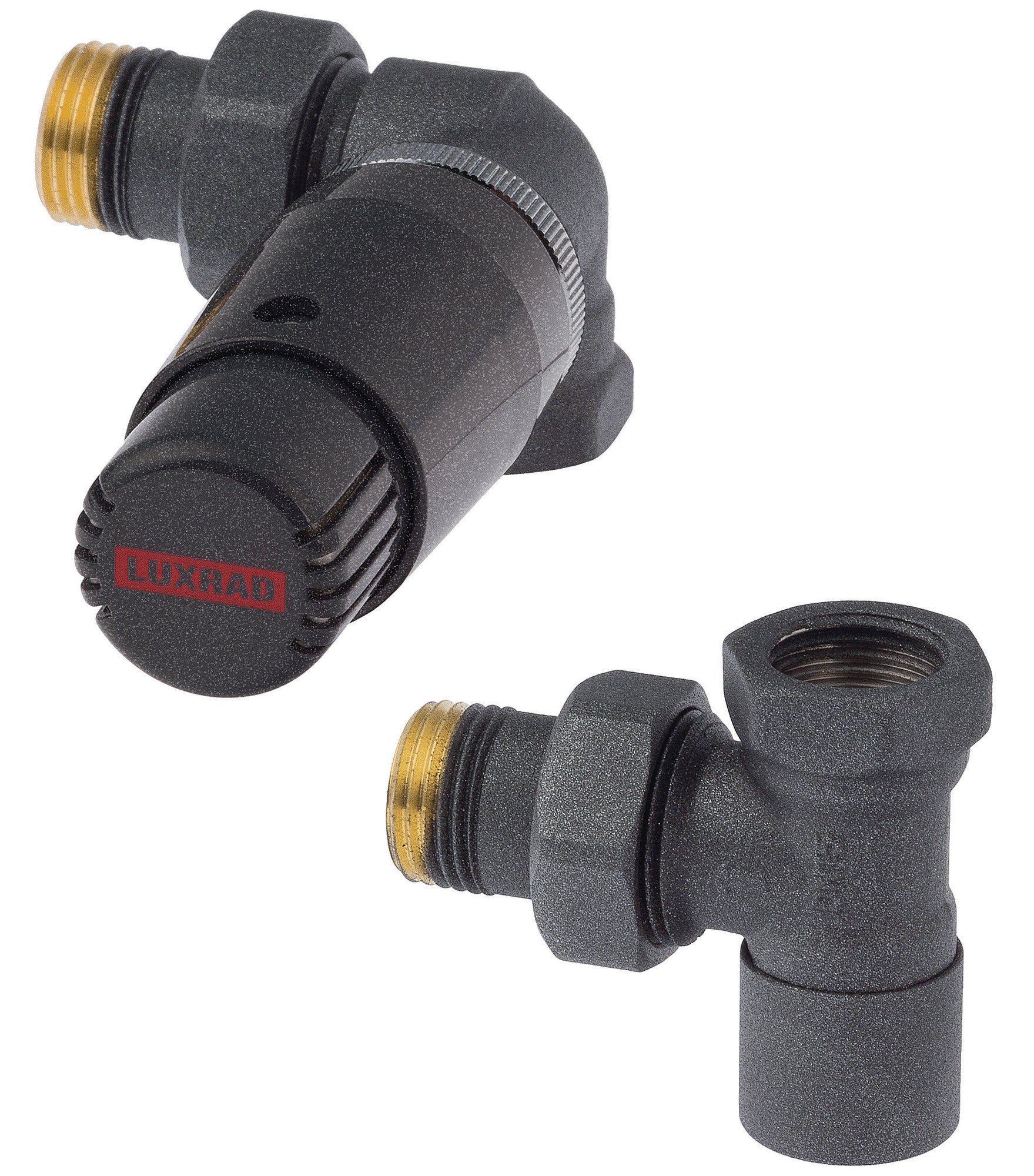 Zestaw termostatyczny lewy 1/2", grafitowy 0