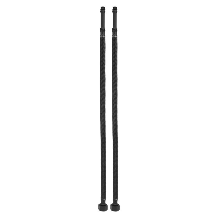 Wężyk przyłączeniowy GW/GZ 3/8"x10 mm, dł. 40 cm, czarny, 2 szt