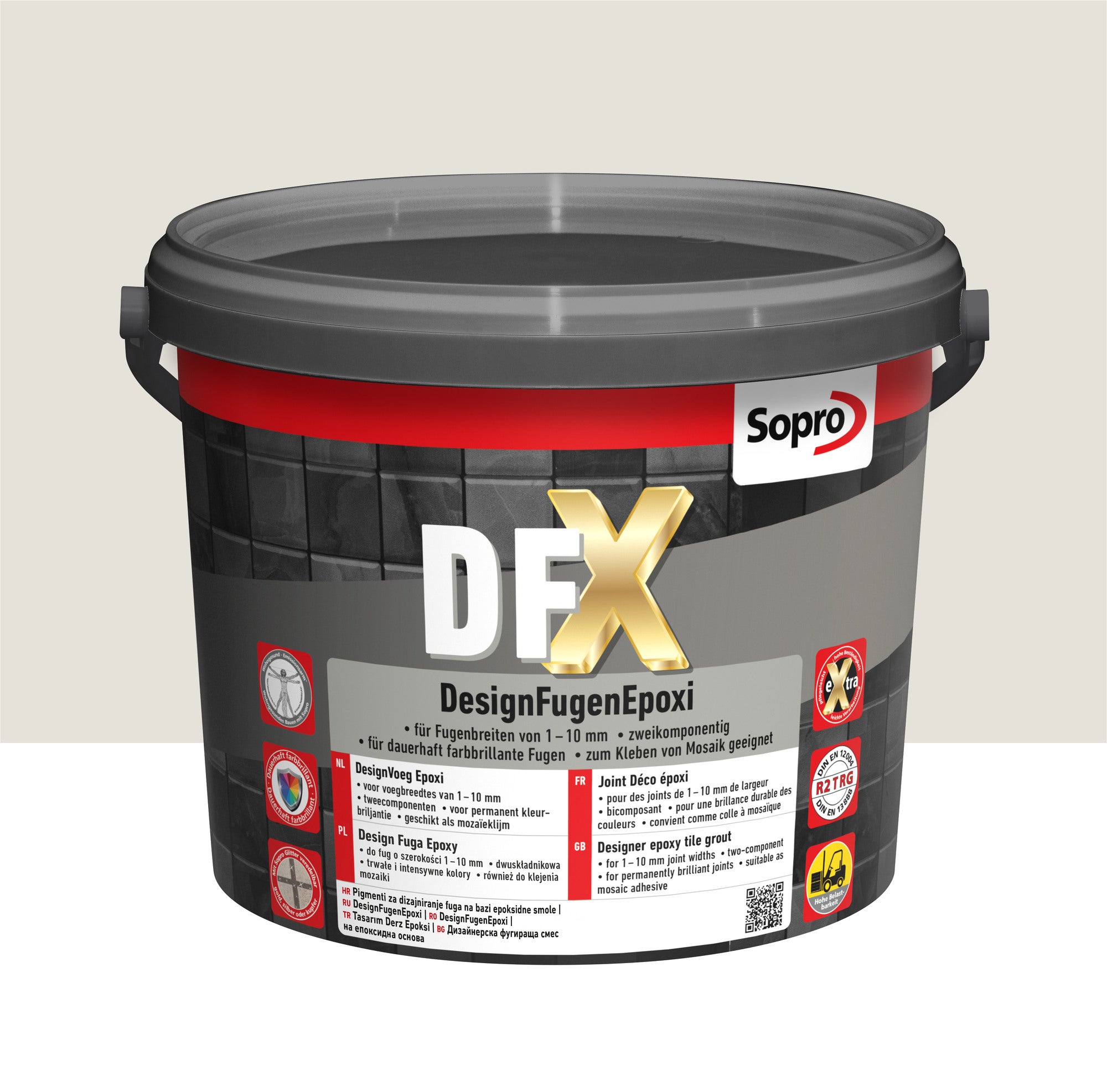 Fuga epoksydowa DFX jasnoszary 16 3kg 0