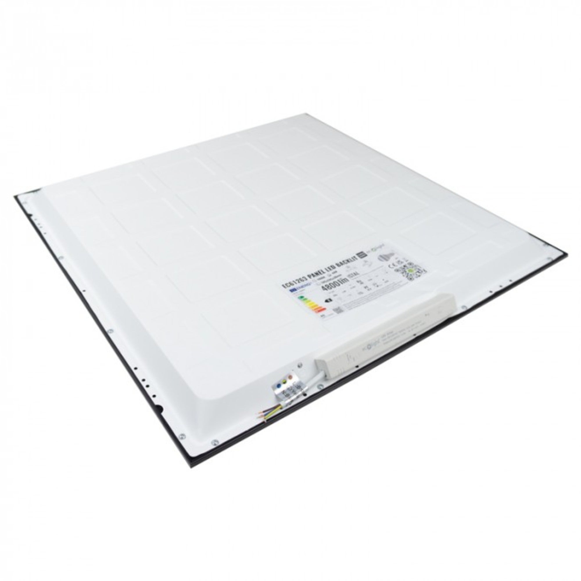 Panel LED podtynkowy 60x60cm 40W 4800lm 4000K IP20 czarny 1