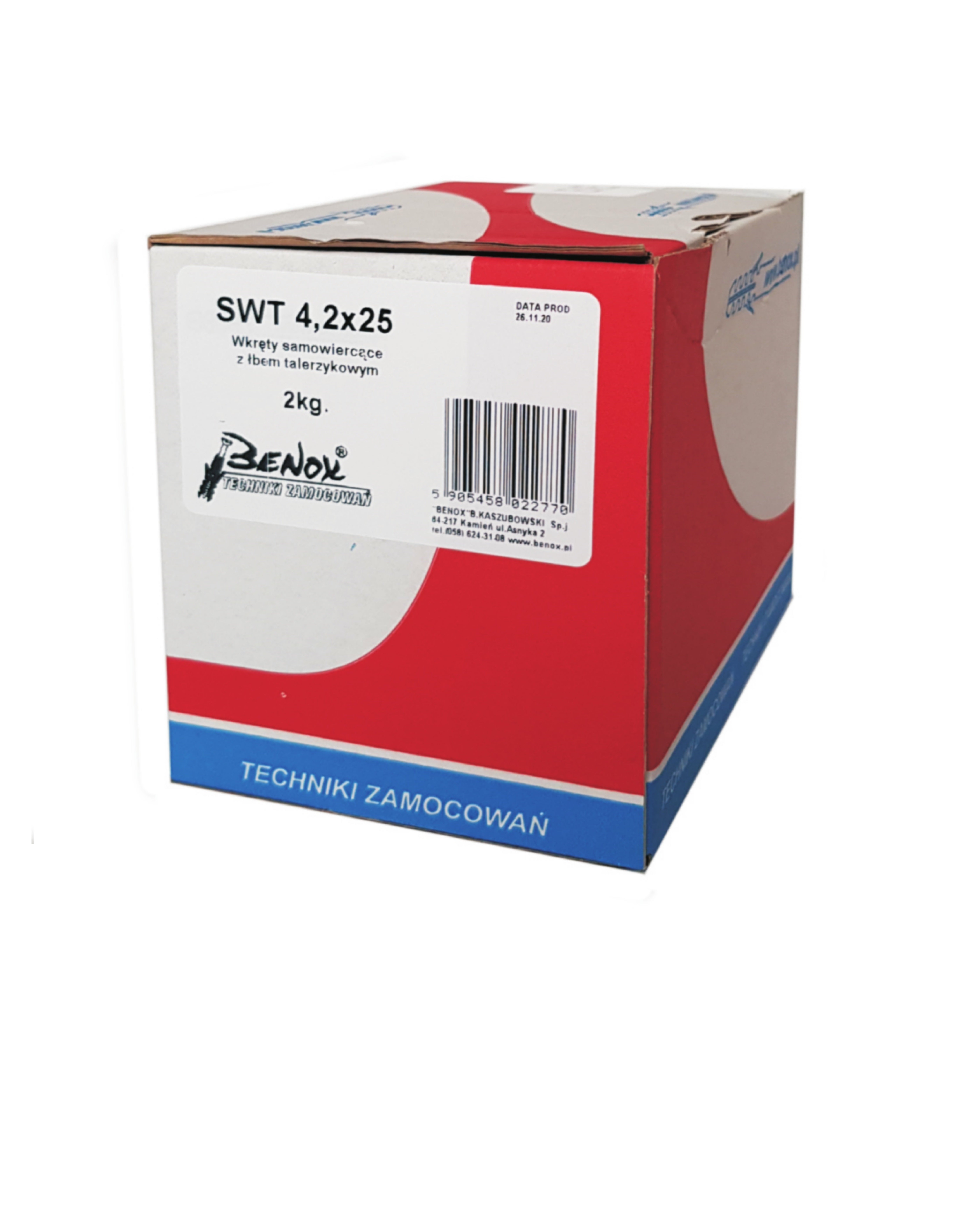 Wkręt samowiercący podkładkowy 4.2x25 mm (2 kg) 2