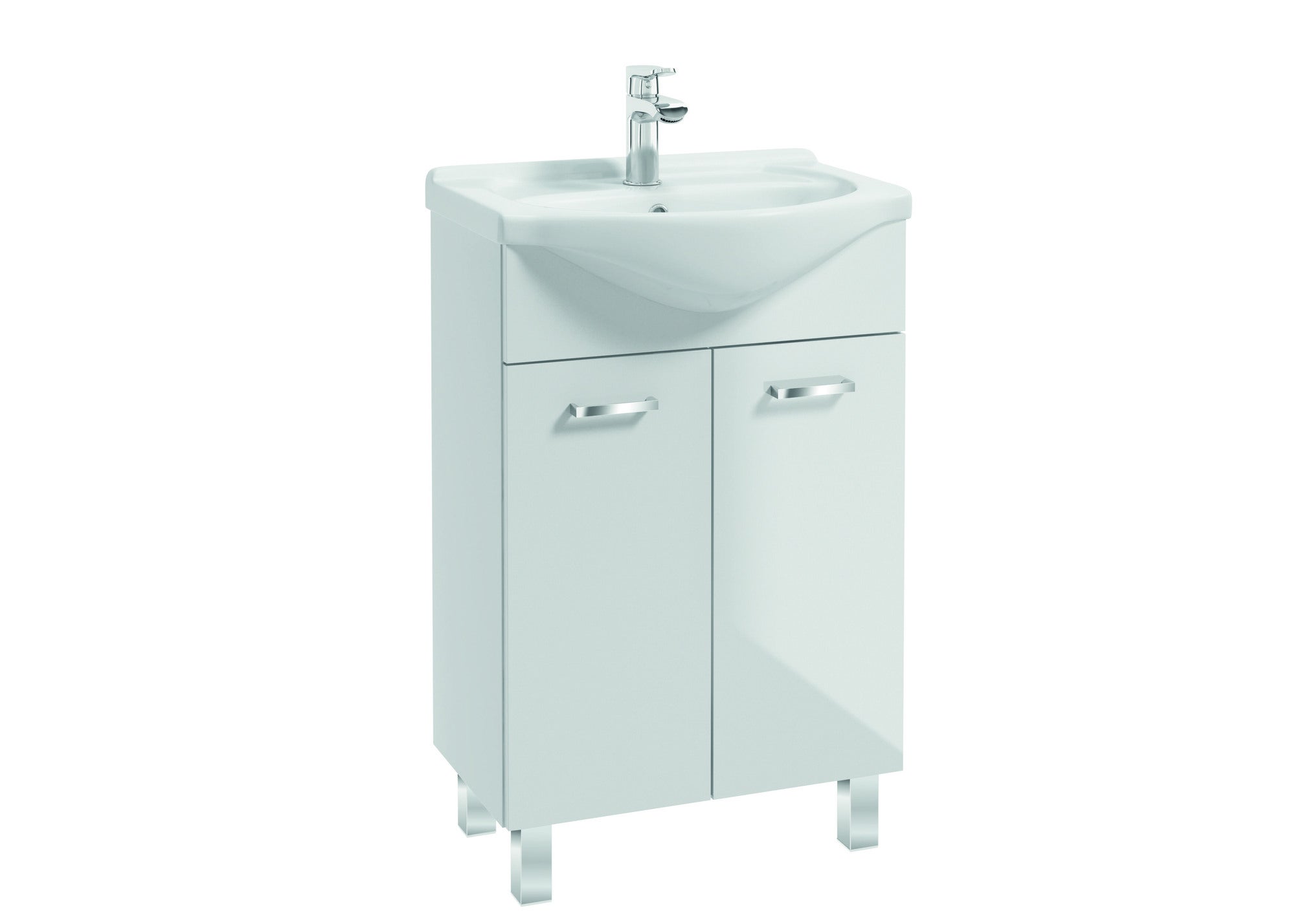 Zestaw szafka z umywalką Mea 55 cm biały