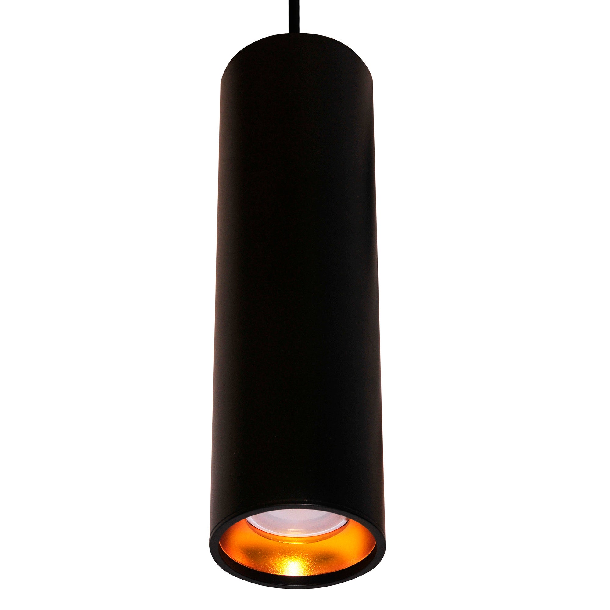 Lampa wisząca Lati 1xGU10 czarna/złota 1