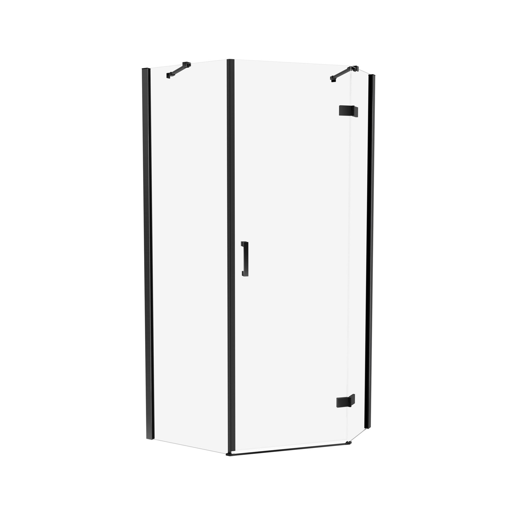Kabina prysznicowa Kabri Primera Black lewa 100x80 cm
