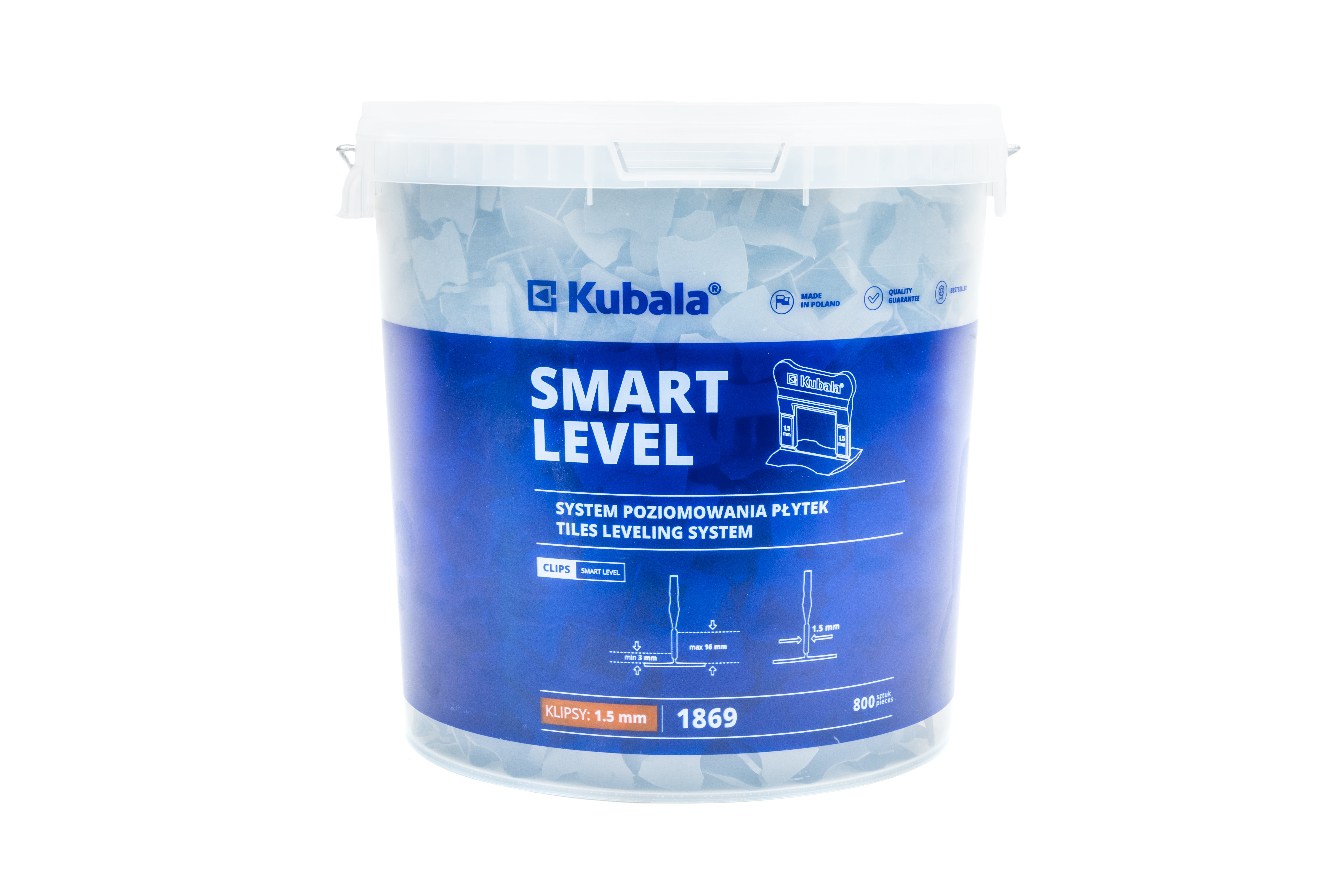 Klipsy Smart Level 1.5mm 800 szt. 1