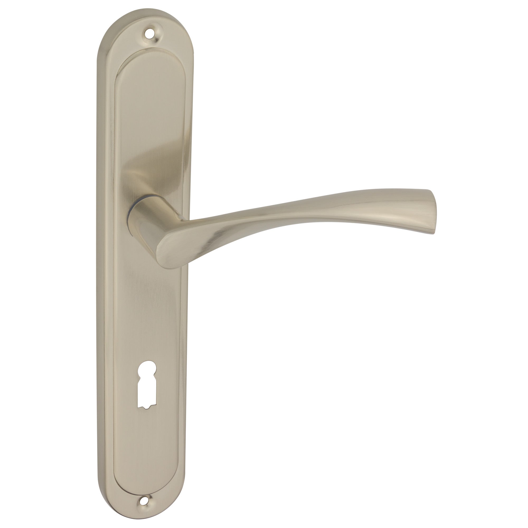 Klamka Febe 72 mm na klucz nikiel