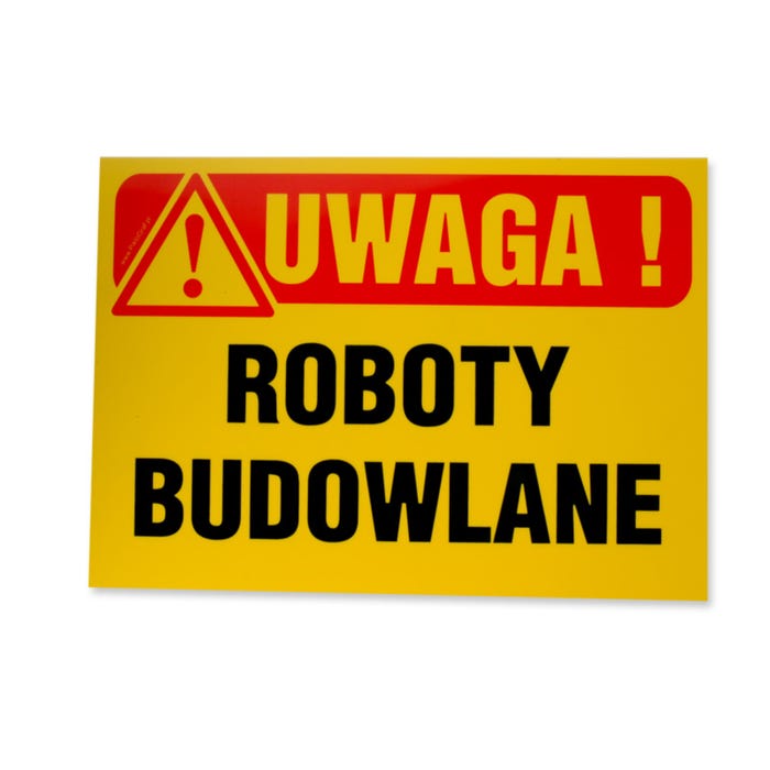 Znak informacyjny ROBOTY BUDOWLANE Tb-3 K