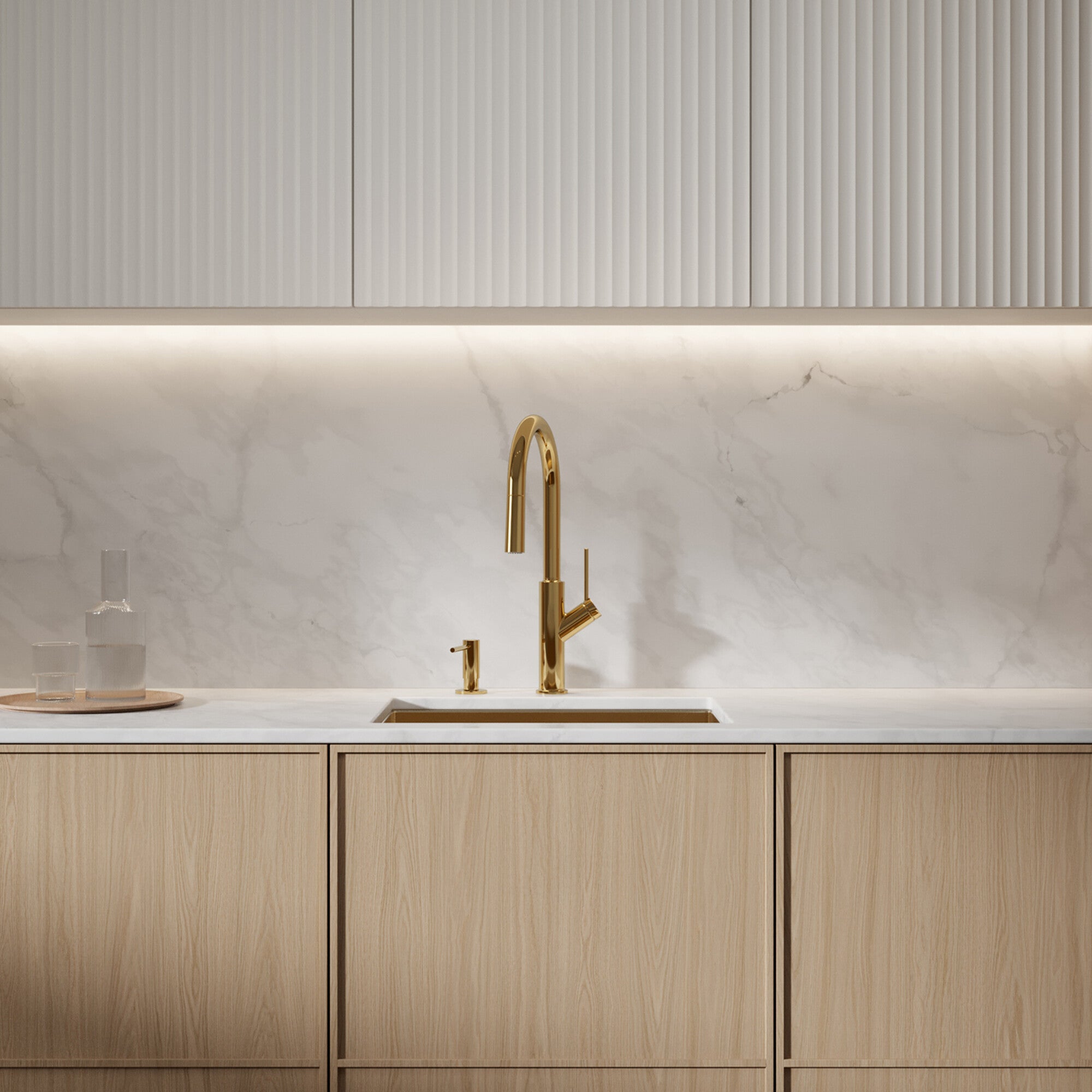 Bateria kuchenna Omnires Bend złota 1