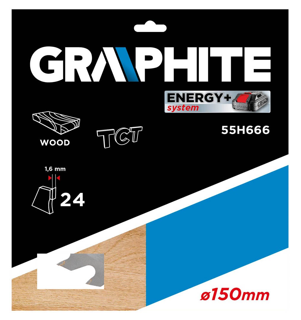 Piła widiowa do drewna 150x10 mm 24Z Graphite 1