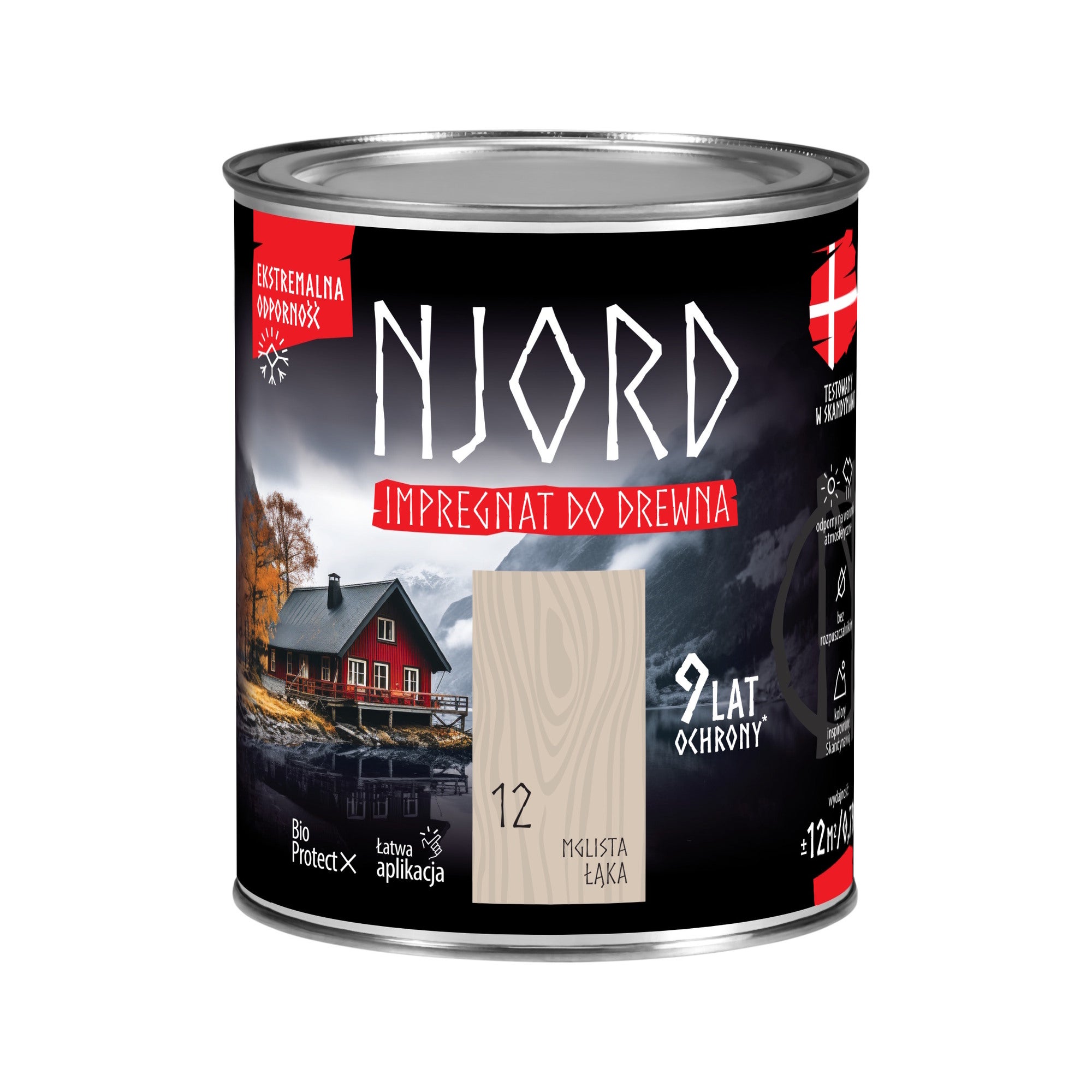 Njord impregnat do drewna mglista łąka 0,75L 0