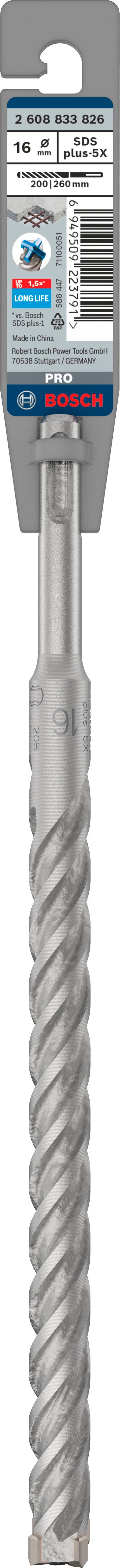 Wiertło SDS-Plus-5X 16x200x260 mm BOSCH 1