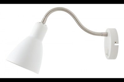 Oprawa ścienna Etore 1x E27, biały, średnica 11cm, materiał metal