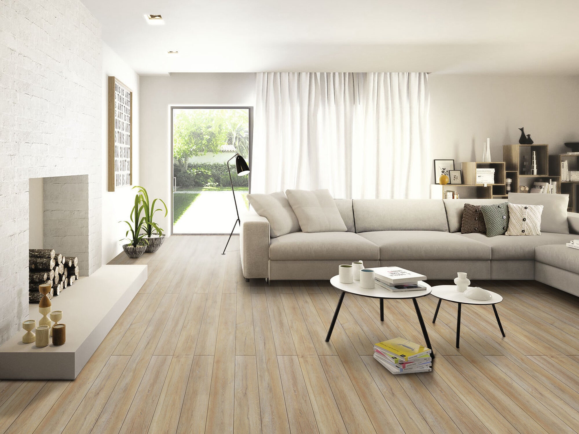 Panel podłogowy Dąb Ostrolistny AC4 8mm 4V op. 2,411m2 wodoodporny 24h 2