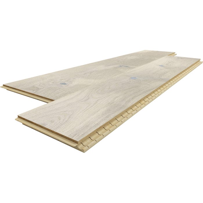 Deska podłogowa Dąb Various Cream 3-warstw. 1-lam. 2-str.faza lakier mat op.1,58m2