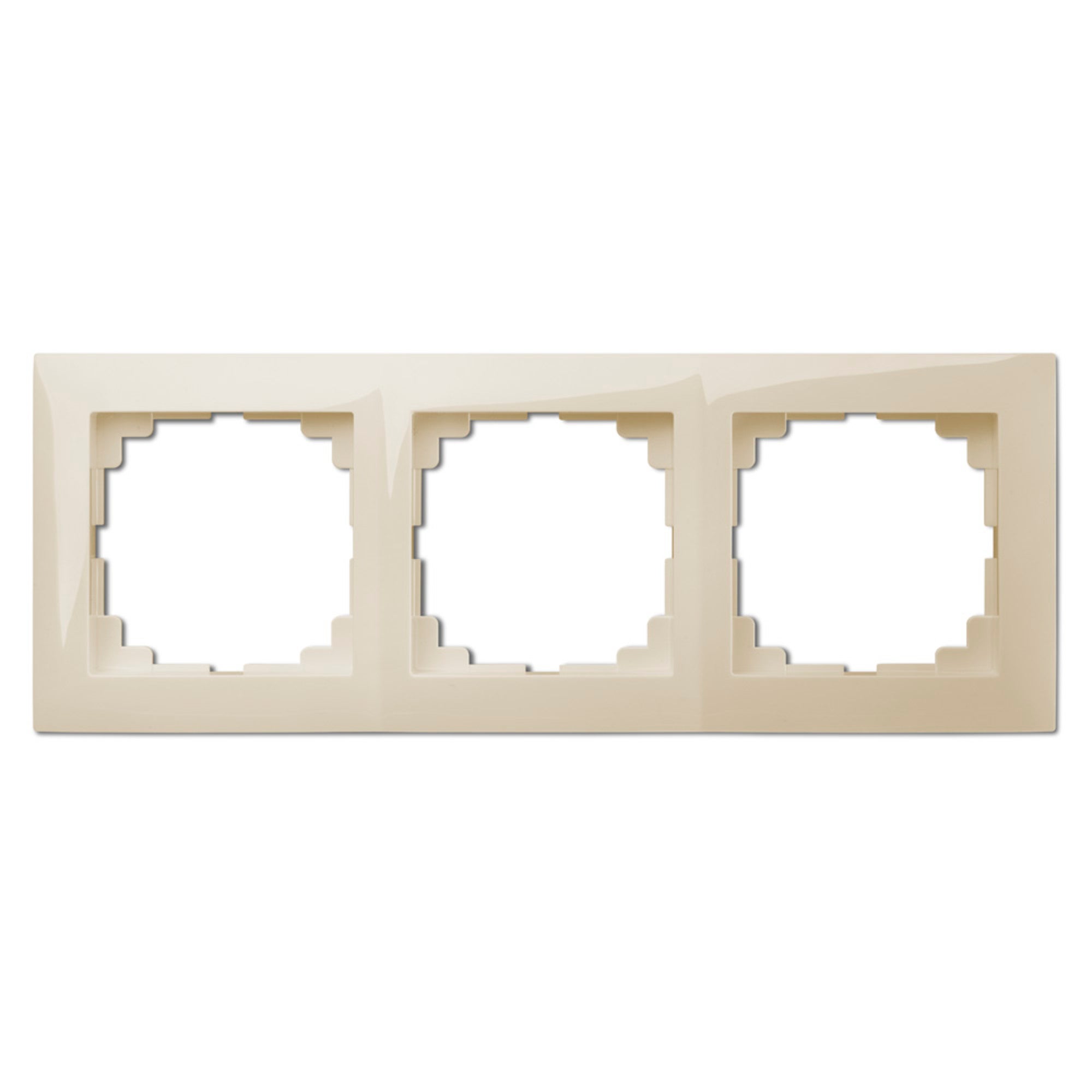 Carla krem ramka potrójna