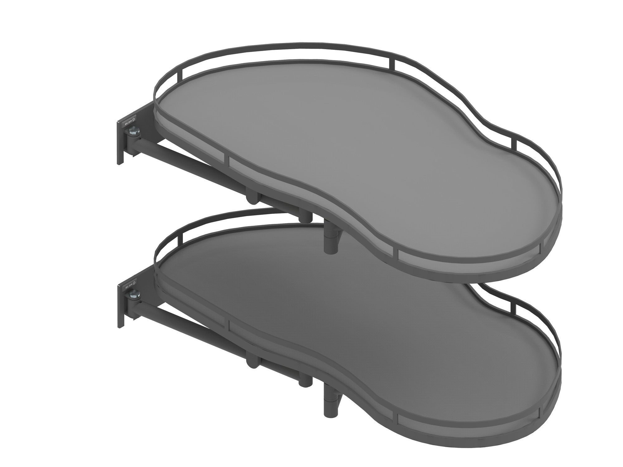 Cargo narożne 800/45, lewe, grafitowe