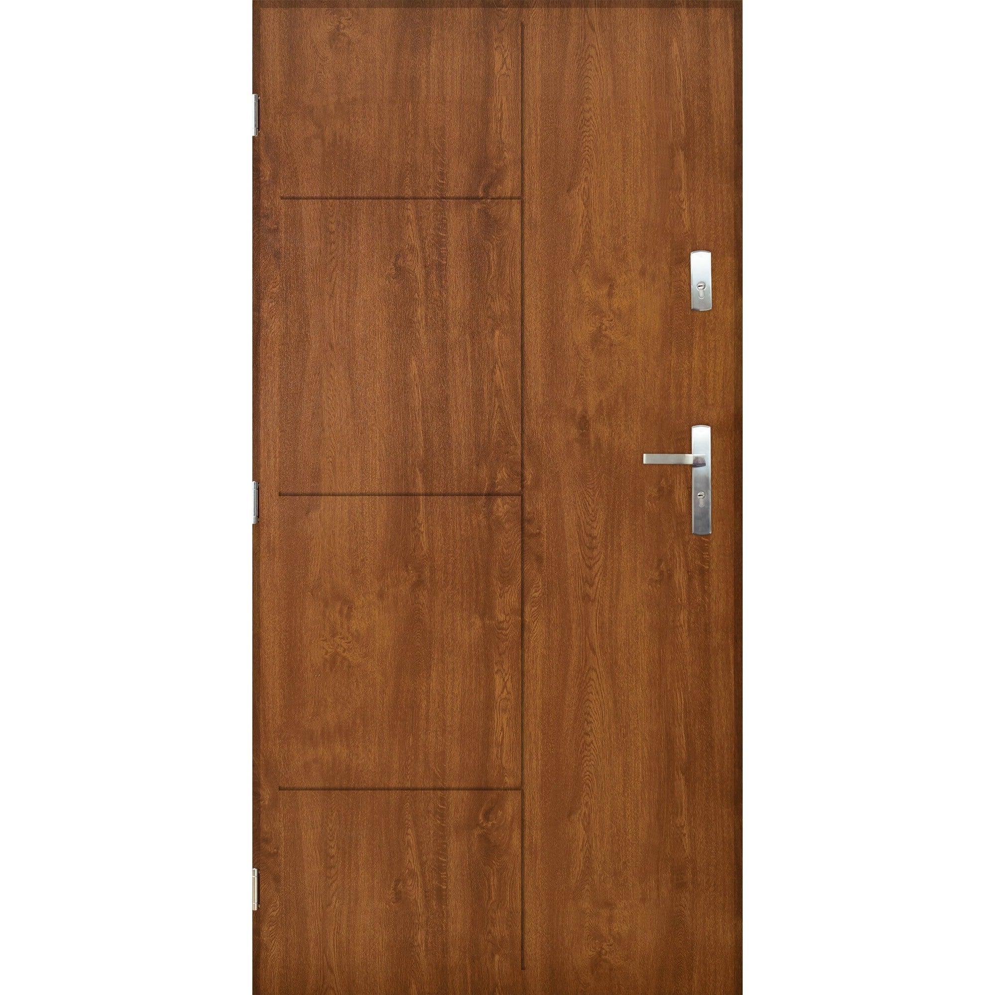 Drzwi zewnętrzne Cypr złoty dąb 80 prawe