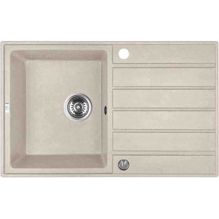 Zlewozmywak granitowy Laveo Margarita 49 x 79 cm