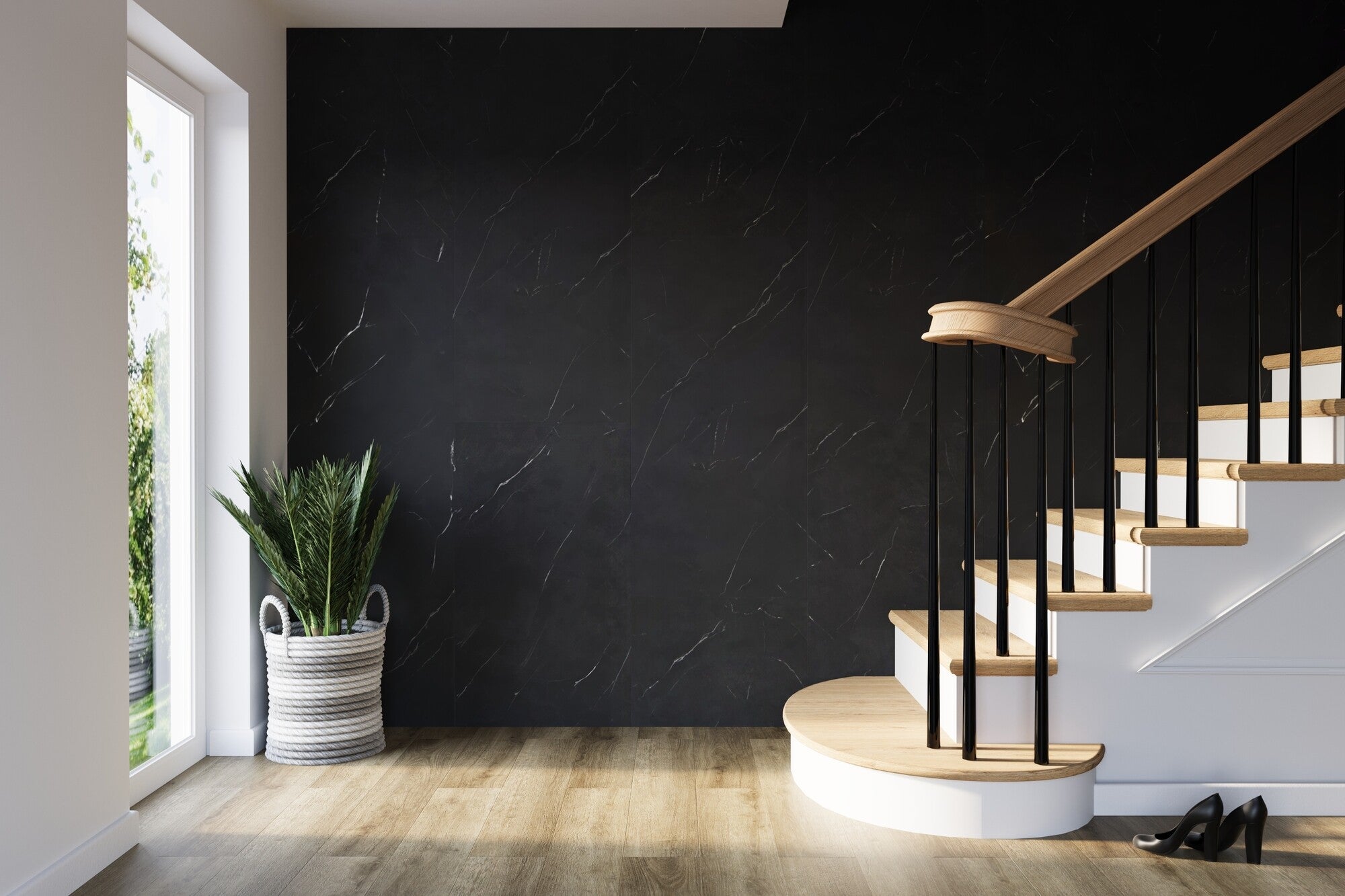 Płytka ścienna Spectra Wall Marmur Nero 4,0 mm 120x30 1