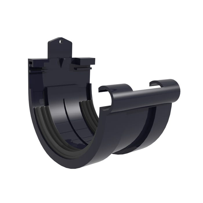 Złączka rynnowa G80, grafitowa PVC Scala Plastics