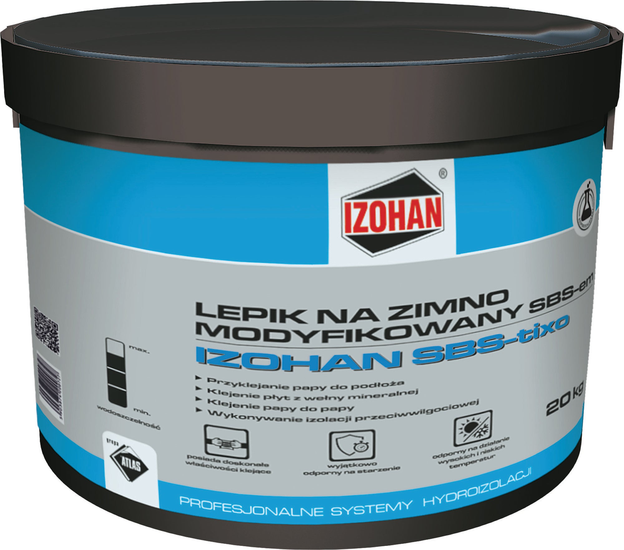 Lepik asfaltowy Izohan SBS-tixo 20 kg 0