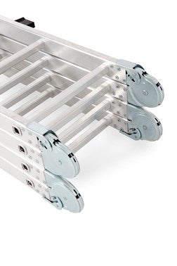 Drabina przegubowa 4x3 z platformą 150 kg 11