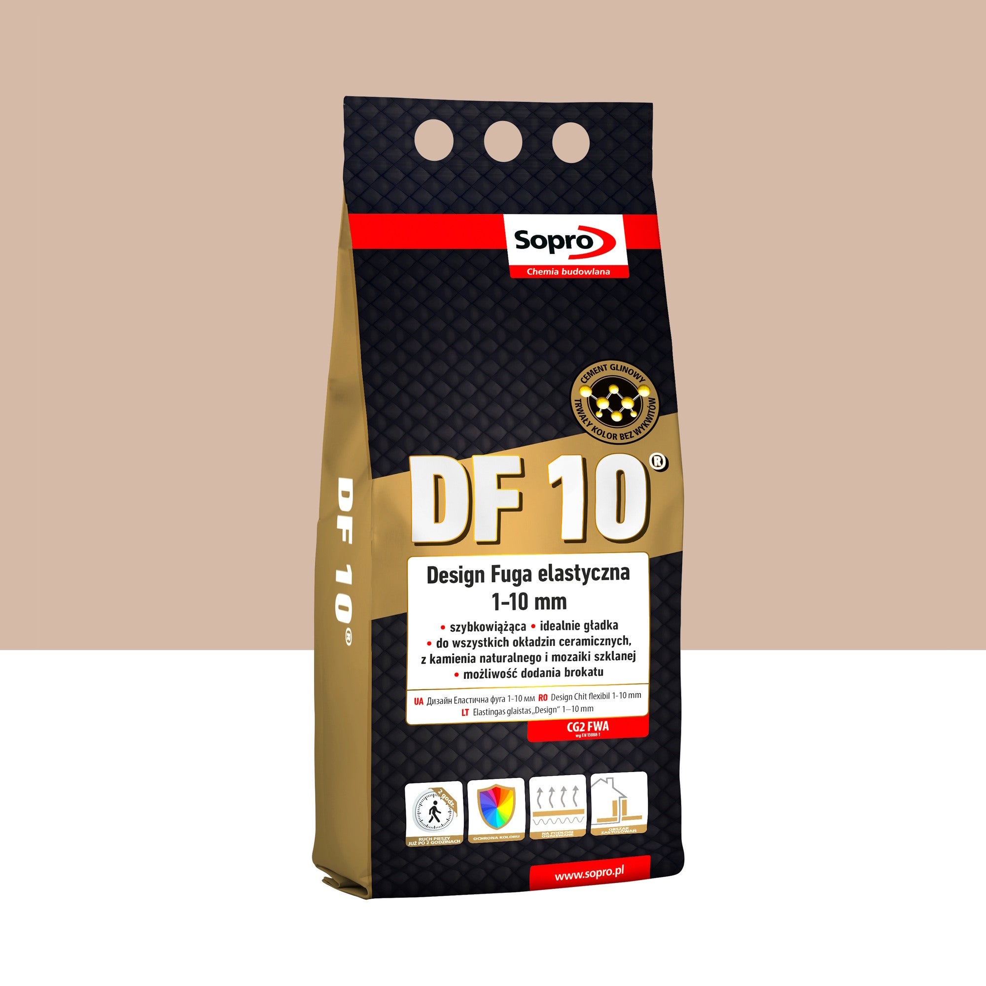 Fuga elastyczna Sopro DF 10 BEŻ 32 2kg