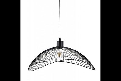 Oprawa sufitowa RETO 1 1x E27, czarny, średnica 40cm, materiał metal